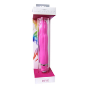 Розовый вибратор Dive из серии Vibe Therapy - 13 см. - фото, цены