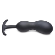 Черный массажер простаты с утяжелителями Premium Silicone Weighted Prostate Plug Xl - 20,8 см. - фото, цены