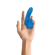 Синяя вибронасадка на палец с подвижным язычком Flick It - фото, цены