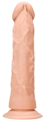 Телесный фаллоимитатор Realistic Dildo с трусиками - 26,7 см. - фото, цены