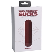 Бордовый вакуумный клиторальный стимулятор This Product Sucks - фото, цены