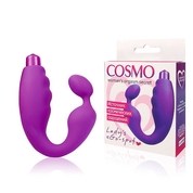 Фиолетовый вибромассажер-подкова Cosmo - 19,5 см. - фото, цены
