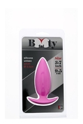 Розовая анальная пробка Bootyful Anal Plug Small Pink - 9,5 см. - фото, цены