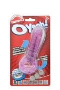 Фиолетовое эрекционное кольцо с вибрацией и пальчиком Oyeah Purple - фото, цены