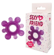 Фиолетовое эрекционное кольцо Sexy Friend - фото, цены