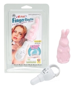 Розовый виброзайчик 4play Finger Ring Vibe Rabbit Pink - фото, цены