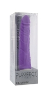 Фиолетовый вибратор-реалистик Purrfect Silicone Classic 7.1inch Purple - 18 см. - фото, цены