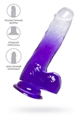 Прозрачно-фиолетовый фаллоимитатор Radi - 17,5 см. - фото, цены