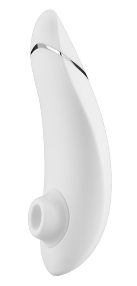 Белый бесконтактный клиторальный стимулятор Womanizer Premium - фото, цены