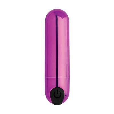 Лиловая вибропуля 10x Rechargeable Vibrating Metallic Bullet - фото, цены