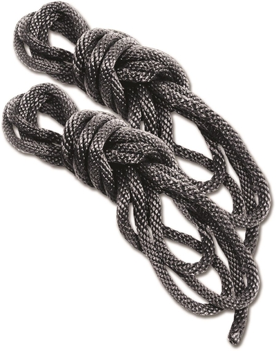 Набор Silky Rope Kit: 2 чёрные верёвки для шибари - фото, цены