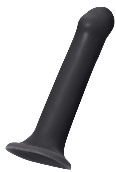 Черный фаллос на присоске Silicone Bendable Dildo Xl - 20 см. - фото, цены