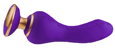 Фиолетовый вибростимулятор Sanya - 18,5 см. - фото, цены