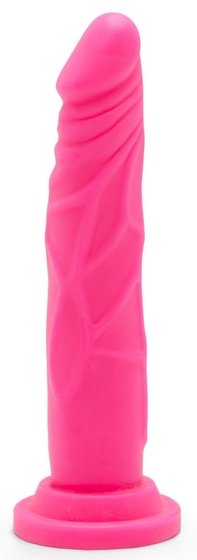 Розовый фаллоимитатор-реалистик на присоске Happy Dicks - 19 см. - фото, цены