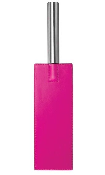Розовая прямоугольная шлёпалка Leather Paddle - 35 см. - фото, цены