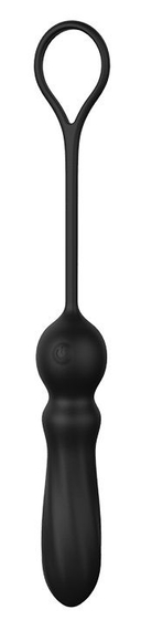 Черный анальный вибромассажер Smooth Anal Vibe - 25 см. - фото, цены