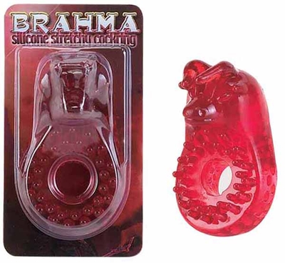 Красное эрекционное кольцо Brahma - фото, цены