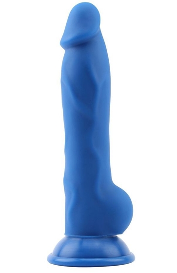 Синий фаллоимитатор Rick.G - 22,6 см. - фото, цены