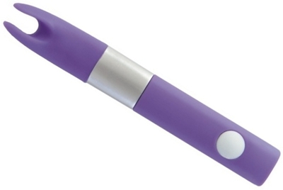 Фиолетовый клиторальный вибромассажёр Qvibry - фото, цены