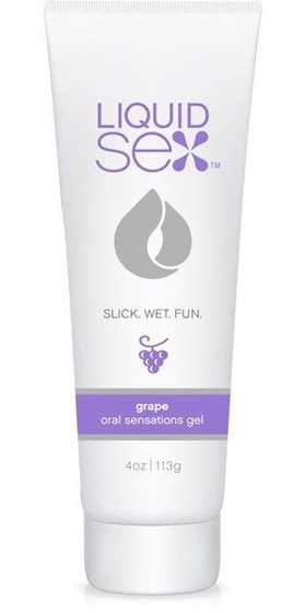 Гель для орального секса с ароматом винограда Liquid Sex Oral Sex Gel Grape - 113 гр. - фото, цены