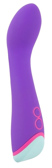 Фиолетовый вибратор для стимуляции точки G - 14,5 см. - фото, цены