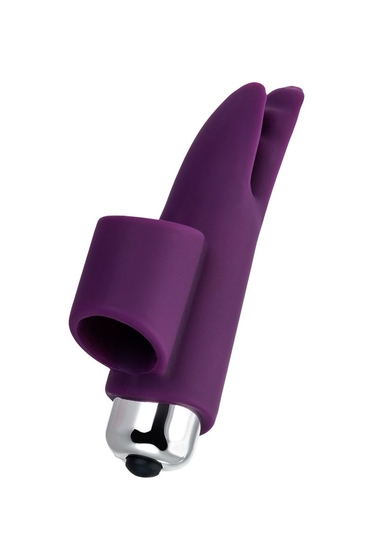 Фиолетовая вибронасадка на палец Jos Tessy - 9,5 см. - фото, цены