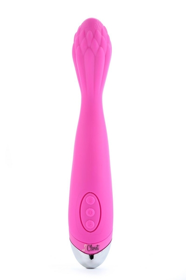 Розовый вибратор для G-стимуляции The Louise - 21,6 см. - фото, цены