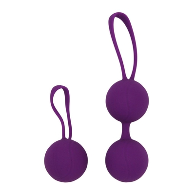 Фиолетовый набор для тренировки вагинальных мышц Kegel Balls - фото, цены