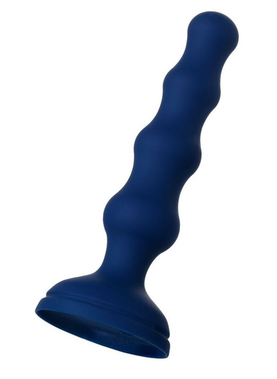 Синяя анальная вибровтулка OPlay Wave с пультом ду - 15,5 см. - фото, цены