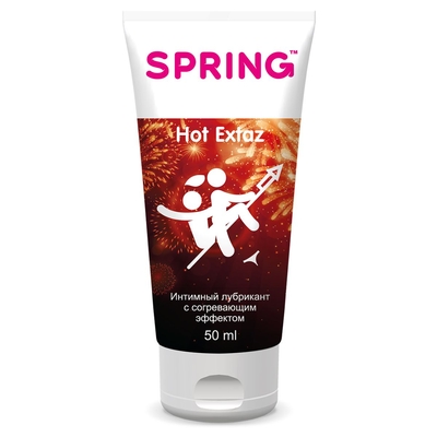 Согревающий интимный лубрикант Spring Hot Extaz - 50 мл. - фото, цены