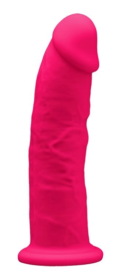 Ярко-розовый фаллоимитатор на присоске Model 2 - 15,5 см. - фото, цены