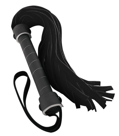 Черная виниловая плетка Whip - 40 см. - фото, цены