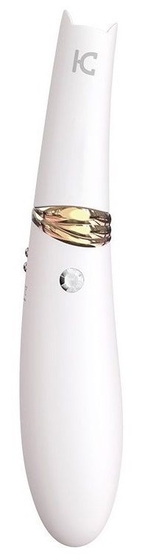 Белый вибромассажер Miiss Cc с мембранным стимулятором - 18,5 см. - фото, цены
