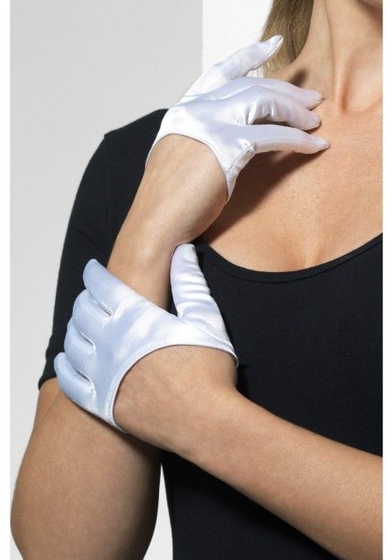 Ультракороткие атласные перчатки - фото, цены