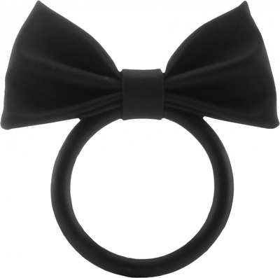 Черное эрекционное кольцо Gentlemans Ring - фото, цены