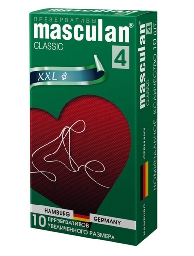 Презервативы Masculan Classic 4 Xxl увеличенного размера - 10 шт. - фото, цены