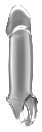 Прозрачная насадка с подхватом Stretchy Penis Extension No.33 - фото, цены