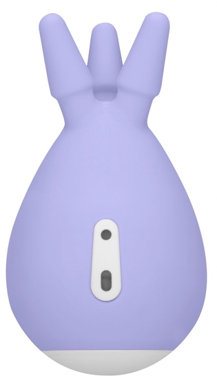 Фиолетовый клиторальный стимулятор Luscious с тремя отростками - фото, цены