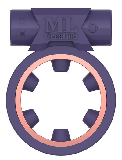 Фиолетовое эрекционное виброкольцо Magic Ring - фото, цены