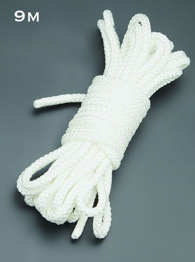 Белая веревка для связывания - 9 м. - фото, цены