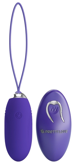 Фиолетовое виброяйцо Jenny-Yourth с пультом ду - фото, цены
