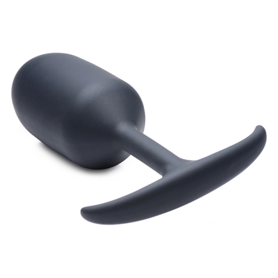 Черная анальная пробка с утяжелением Premium Silicone Weighted Anal Plug Xl - 16,8 см. - фото, цены