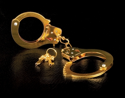 Золотистые наручники Metal Cuffs - фото, цены