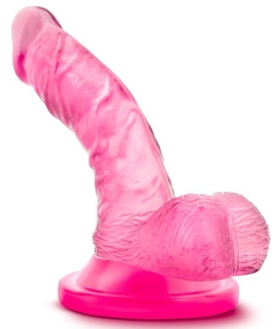 Розовый фаллоимитатор на присоске Naturally Yours 4inch Mini - 12 см. - фото, цены