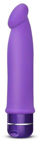 Фиолетовый вибромассажер Purity - 19 см. - фото, цены