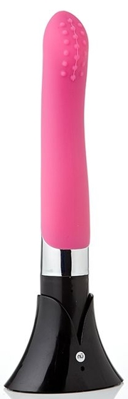 Розовый вибромассажер Pearl - 20,5 см. - фото, цены