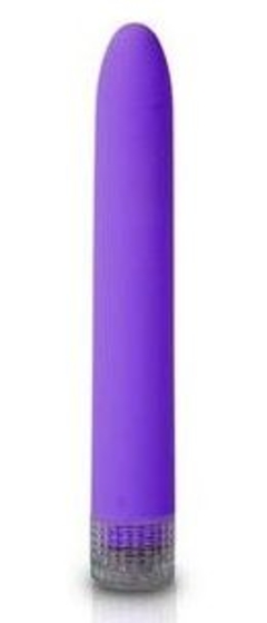 Фиолетовый классический вибромассажер Climax Smooth - 15,2 см. - фото, цены