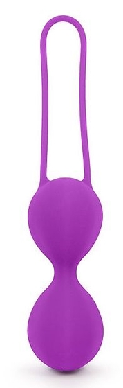 Фиолетовые вагинальные шарики на силиконовом шнурке - фото, цены