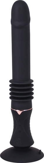 Черная секс-машина ThrillExtanda с функцией поступательных движений - 28,5 см. - фото, цены