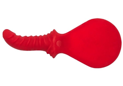 Красный силиконовый пэддл Bück Dich с рукоятью-фаллосом для стимуляции точки G или простаты - фото, цены